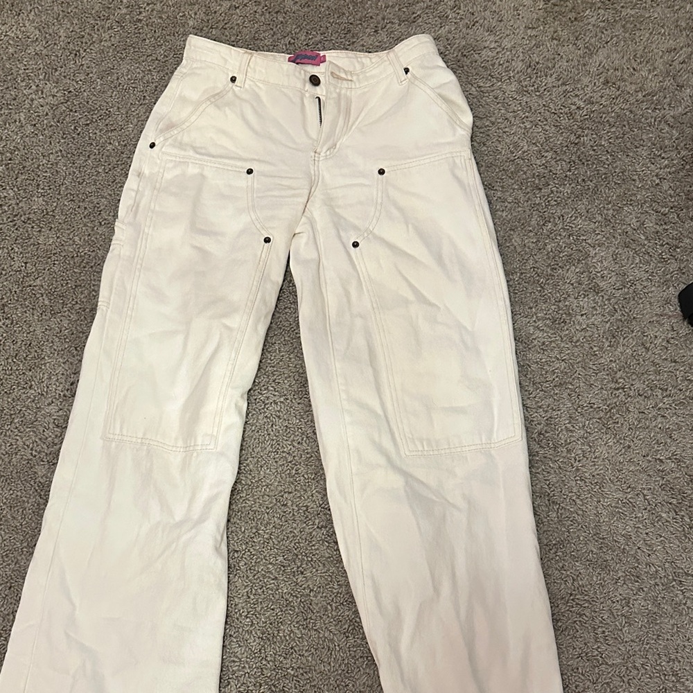 Edikted Women's Straight Leg Jeans in Cream